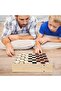 4-in-1 Sling Puck Game Set, Chess Checkers Tic Tac Toe, Foldable Portable Board Game - 5