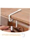 Iron Desk Hook, Movable Handbag Hanger for Tableside, Purse Holder for Office Backpack - 5