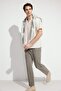 Relax Fit Relaxed Fit Short Leg Linen Look Summer Fabric Trousers E4790Ax25Sm