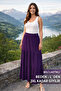 Skirt Plum Color 1 Piece Elastic Waist Three Layers High Quality Useful Beautiful