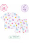 Organic Cotton Girls' Floral Patterned Shorts Set – Summer 2-Piece Set (Ages 2-5) - 2