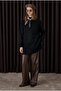 Turtleneck Basic Sweater Black - 2
