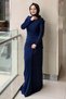 Fashion Night Sparkling Beadwork Detailed Evening Dress - 2
