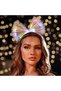 LED Light Up Bow Headband,Glowing Butterfly Hair Hoop,Rave Costume Party Hair Accessories for Women and Girls - 3