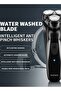 Men‘s Electric Rotary Shaver, Rechargeable 3D Floating Heads, USB-C Fast Charging, Black - 5