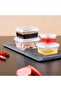50-Pack 2oz Disposable Square Sauce Cups, Integrated Lid Design, PP Material - 5