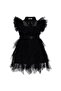 Tulle Dress with Belt for Ages 6-12 - Black 8-9 Years - 3