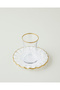 Laccy Orange 8 Piece Tea Set for 4 People 170 ml Gold - 3