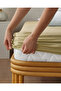 Novella Premium Cotton Textured Double Elastic Bed Sheet 160X200 cm Light Yellow - 2