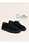 Men's Navy Blue Suede Genuine Leather Daily Casual Lace-Up Rubber Sole Shoes – Bridge