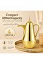 Arabic Coffee Vacuum Flask 0.6L Gold - Leakproof Gahwa Thermos with Glass Liner | Hot Tea & Coffee Flask for Majlis, Home & Guest Serving (GOLD, 600 ml) - 4