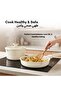 10-Piece Nonstick Cookware Set with Detachable Handle, PFOA-Free Healthy Cooking Set - White - 7