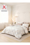 4-Pcs Printed Duvet Cover Set Queen Size 200x230cm, Brushed Microfiber Fabric (Without Filler) - 2