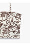 X Melis Ağazat - Linen Blend Floral Embroidery Detailed Tie-Up Strap Crop Bustier - 5