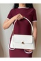 Women's Lale Model White Hand & Shoulder Bag