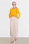 Elastic Waist Bow Detailed Blouse 42755