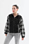 Women's Hooded Jean Jacket - 6