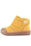 Yoohoo Genuine Leather Yellow Velcro Daisy Detailed Unisex Baby Boots - 5
