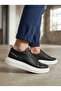 BA0548 BOA Thick High Sole Black Lace-Up Sports Men's Shoes - 7