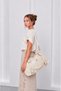 Large Size Cream Soft Leather Women's Hand & Shoulder Bag – Stylish Spacious Bag for Sports, Daily Use, and Short Trips - 2
