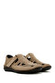 Men's Beige Nubuck Leather Casual Shoes 25Sfd7114V3 - 3