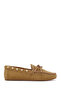 Women's Beige Suede Leather Loafer 26Pfd552410