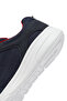 Men's Navy Blue Thick Soled Sports Shoes, Lace-Up Fabric Sneaker U55Lbb06K9Jc4002 - 8