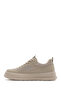 Men's Beige Thick Sole Sports Shoes, Lace-Up Sneaker 25Sfd69366F - 2