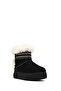 Women's Black Thick Soled Suede Teddy Boots 25Wfe402410 - 8