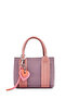 Women's Pink Long Strap Fabric Handbag with Accessories 26Pbd27026F - 3