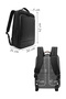 حقيبة ظهر سوداء للجنسين من D-Pack 24WBD30006F - 2