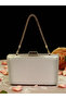 Nude Color Satin Evening Dress Bag Evening Bag Engagement Wedding Bag - 2