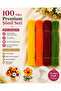 Chenille Flower Making Set 100 Pieces (A.Orange, K.Orange, Brown, Army Green) - 2