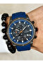 Navy Blue Silicone Cord Male Wristwatch Fm11527D-Za3 Functions Active 3Atm Water Resistant