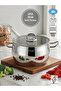 Lotus 20 cm Deep Steel Pot |   18/10 Stainless Steel |   Induction Base
