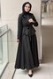 Embossed Floral Embroidered Jacket Skirt Set