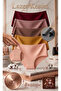 5-Pack Extra High Waist Laser Cut Extra Stretchy Seamless No-Show Panties (SALMON 5 HW)