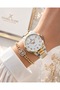 Steel Cord 30 Mt Water Resistant Special Design Women Wrist Watch + Bracelet Vs.Blkt.0846 - 2