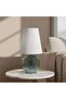 Criven E27 Glass Table Lamp 15x30cm - Light Blue