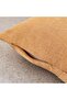 Kellan Linen Embroidery Down Feel Filled Cushion 40x60cm -tobacco - 3
