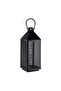 Zia Metal Lantern 21x20x60cm- Black - 4