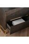 Baclone Night Stand With 2 Drawer - Brown & Gold - 3