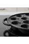 Ferric Cast Iron 15 Compartment Takoyaki/paniyaram Pan Dia23x2.6cm -black - 4