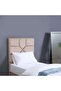 ELLIANA SINGLE BED VELVET BEIGE 90X200 CM - 2