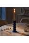 Mineral Ceramic Taper Candle Holder Dia6.4x16cm - Blue - 2