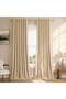 Bennett Blackout Curtain Pair 135x240cm-beige