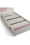 Bella Kids Single Bed With 4 Drawer Storage 90x190 Cm - Pink - 6