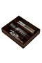 Mikasa Arlo 24-piece Cutlery Set With Wooden Tray - Chrome - 3