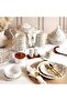 Izzet Porcelain Oval Serving Platter 34.2x11.43cm -white - 3