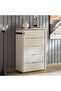 Etna Chest Of 5 Drawer - Grey High Gloss